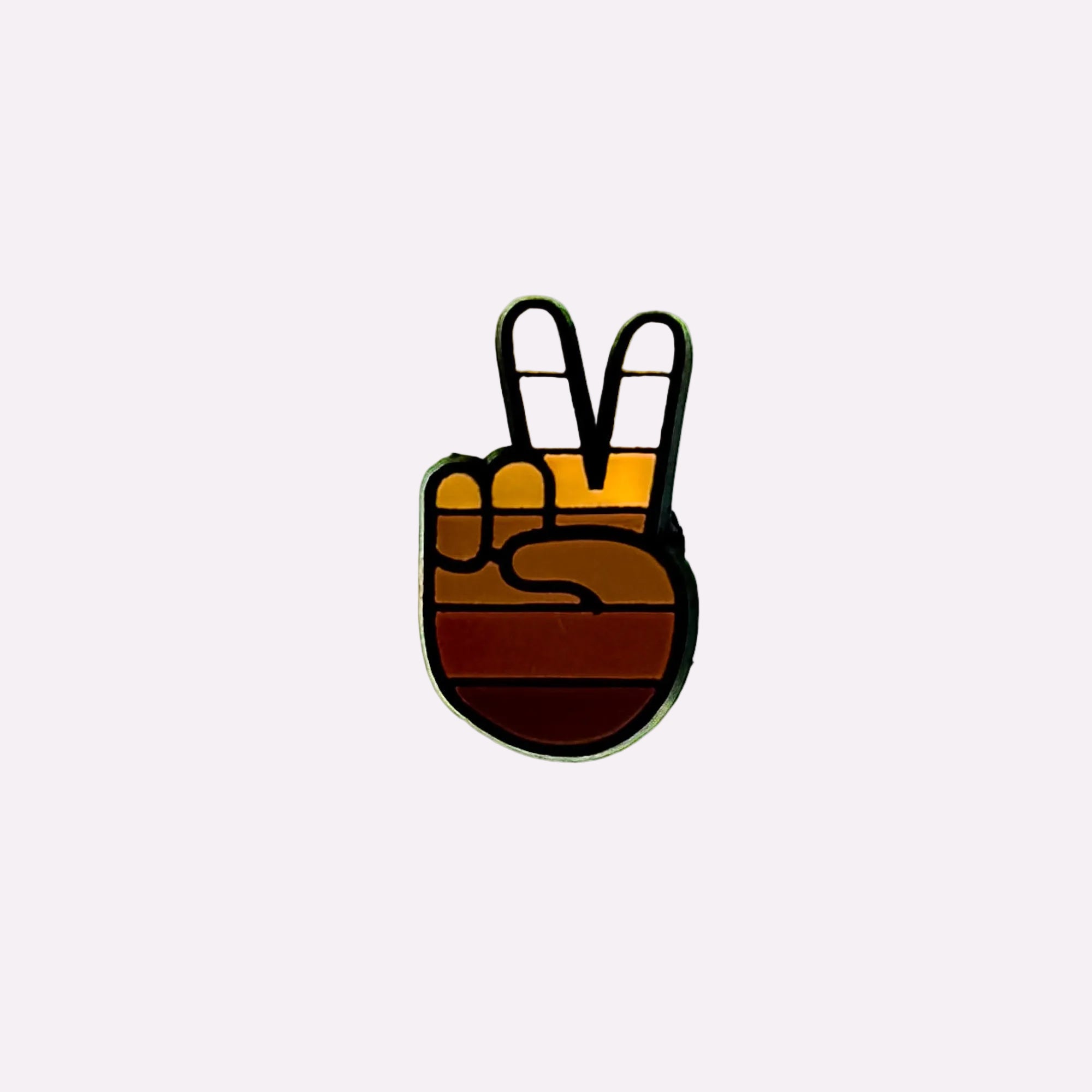 Gradient Peace Hand Charm