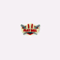 Play Ball Badge Charm
