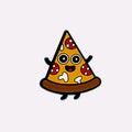 Happy Pizza Slice Charm