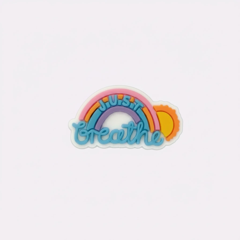 Just Breathe Rainbow Charm