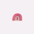 Pink Ribbon Rainbow Charm
