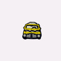 Vintage Yellow Bus Front Charm