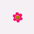 Smiley Pink Flower Charm