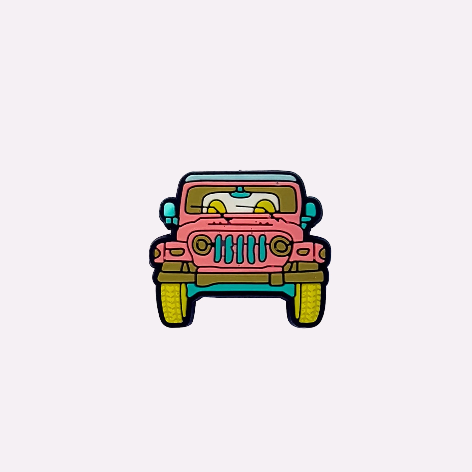 Pink Jeep Front Charm