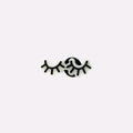 Closed Lashes Charm