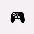 Black Game Controller Charm