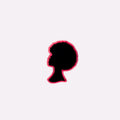 Afro Silhouette Charm