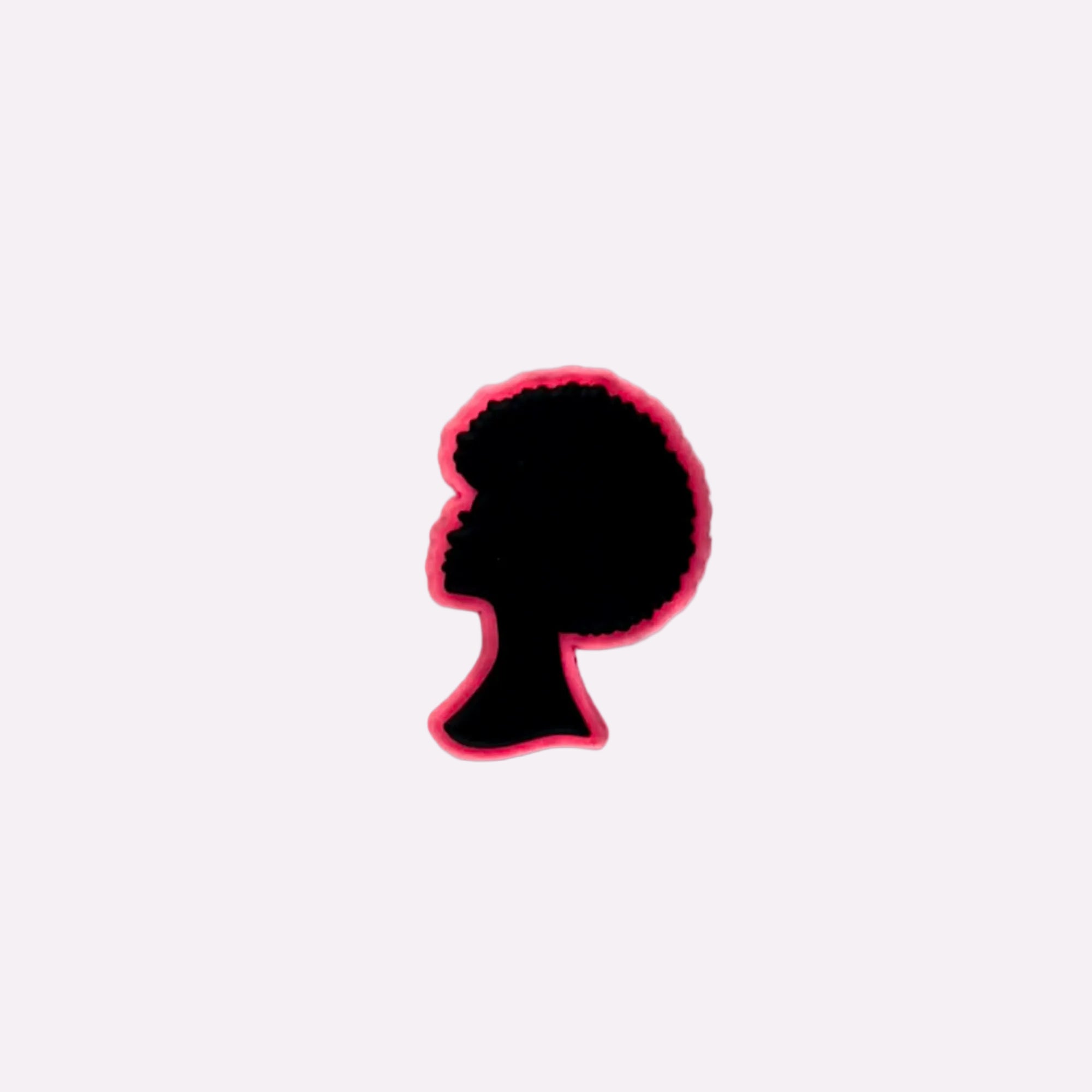 Afro Silhouette Charm