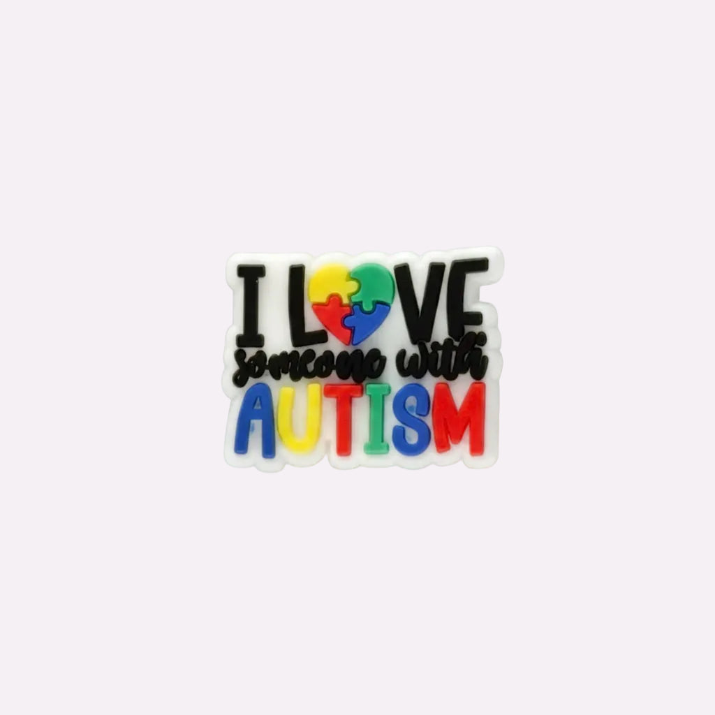 I Love Someone with Autism Charm