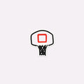 Classic Basketball Hoop Charm