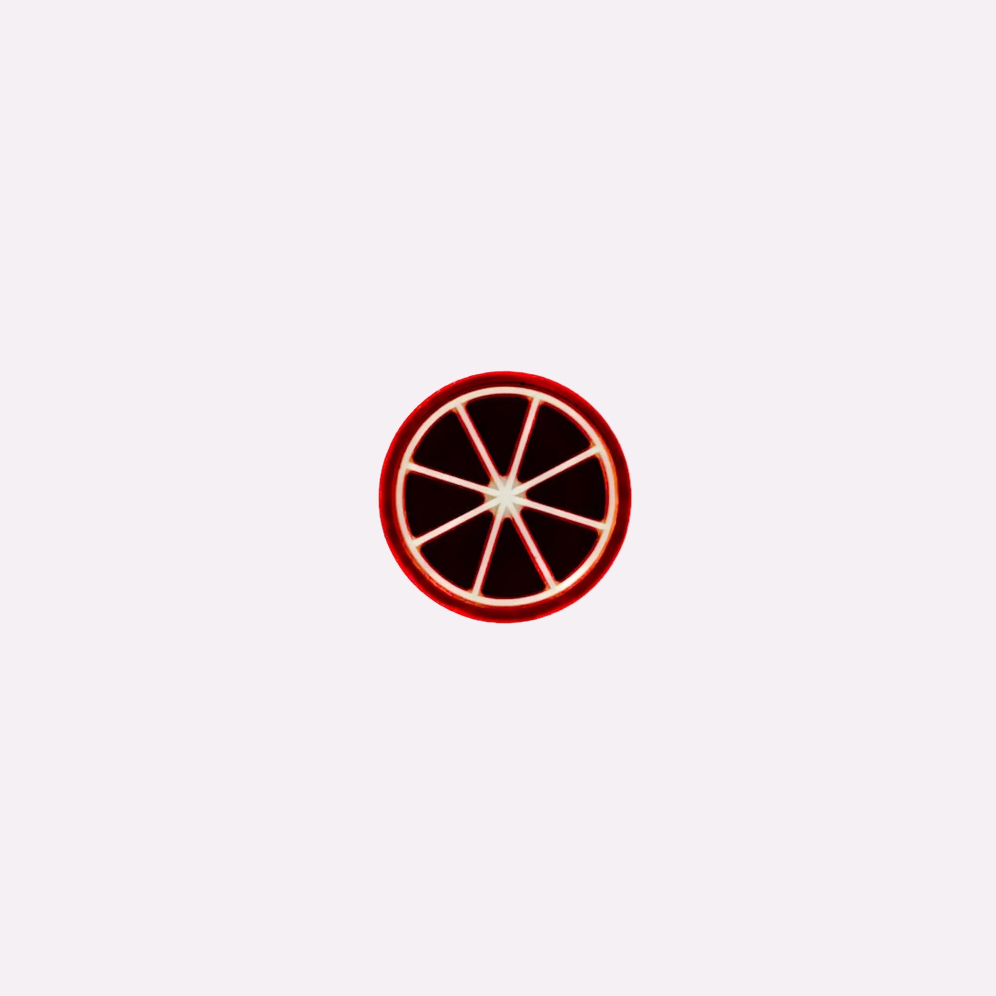 Red Orange Slice Charm