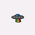 Rainbow UFO Charm