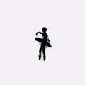 Ballerina Silhouette Charm