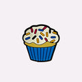 Vanilla Sprinkle Cupcake Charm