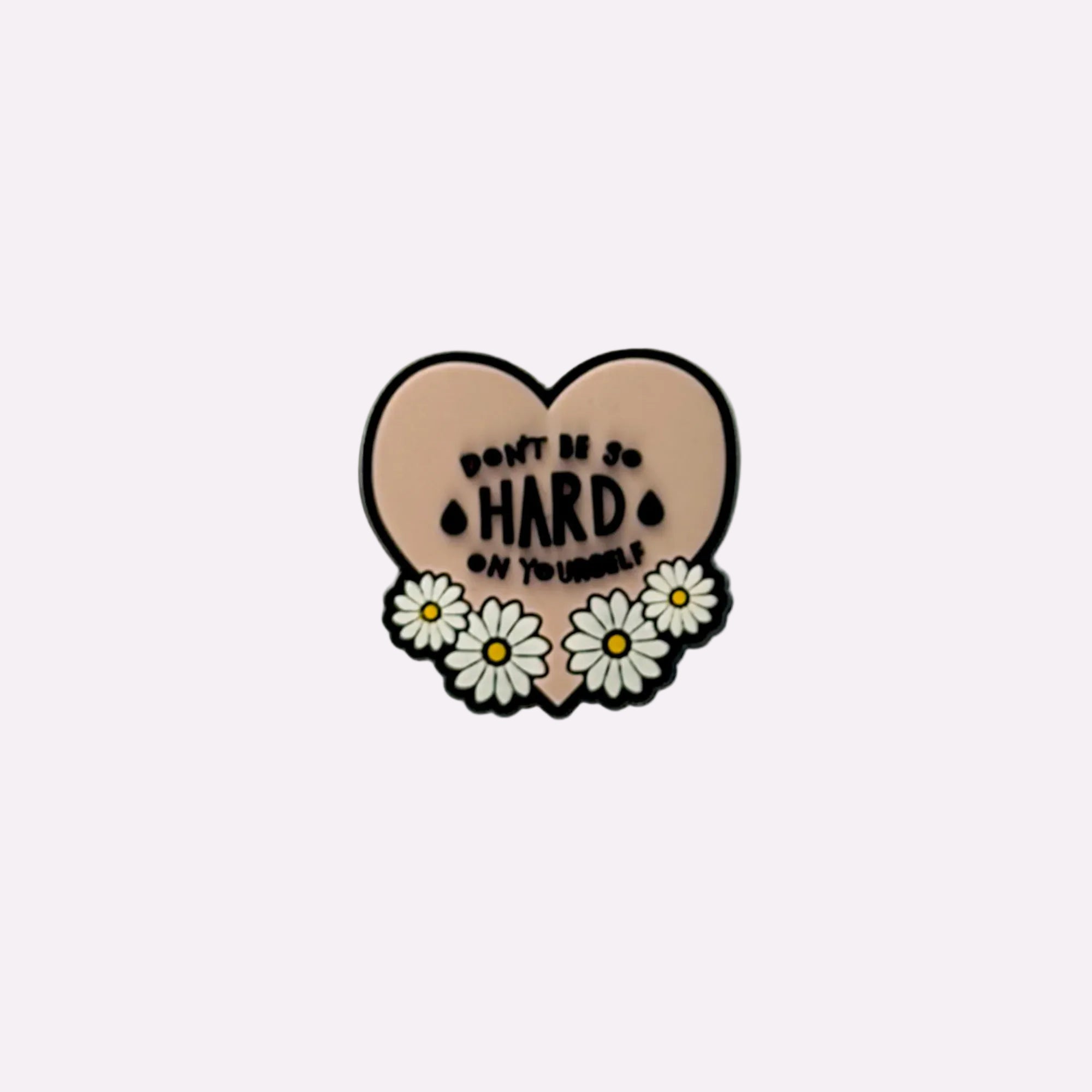Don´t Be So Hard on Yourself Heart Charm