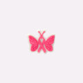 Pink Ribbon Butterfly Charm