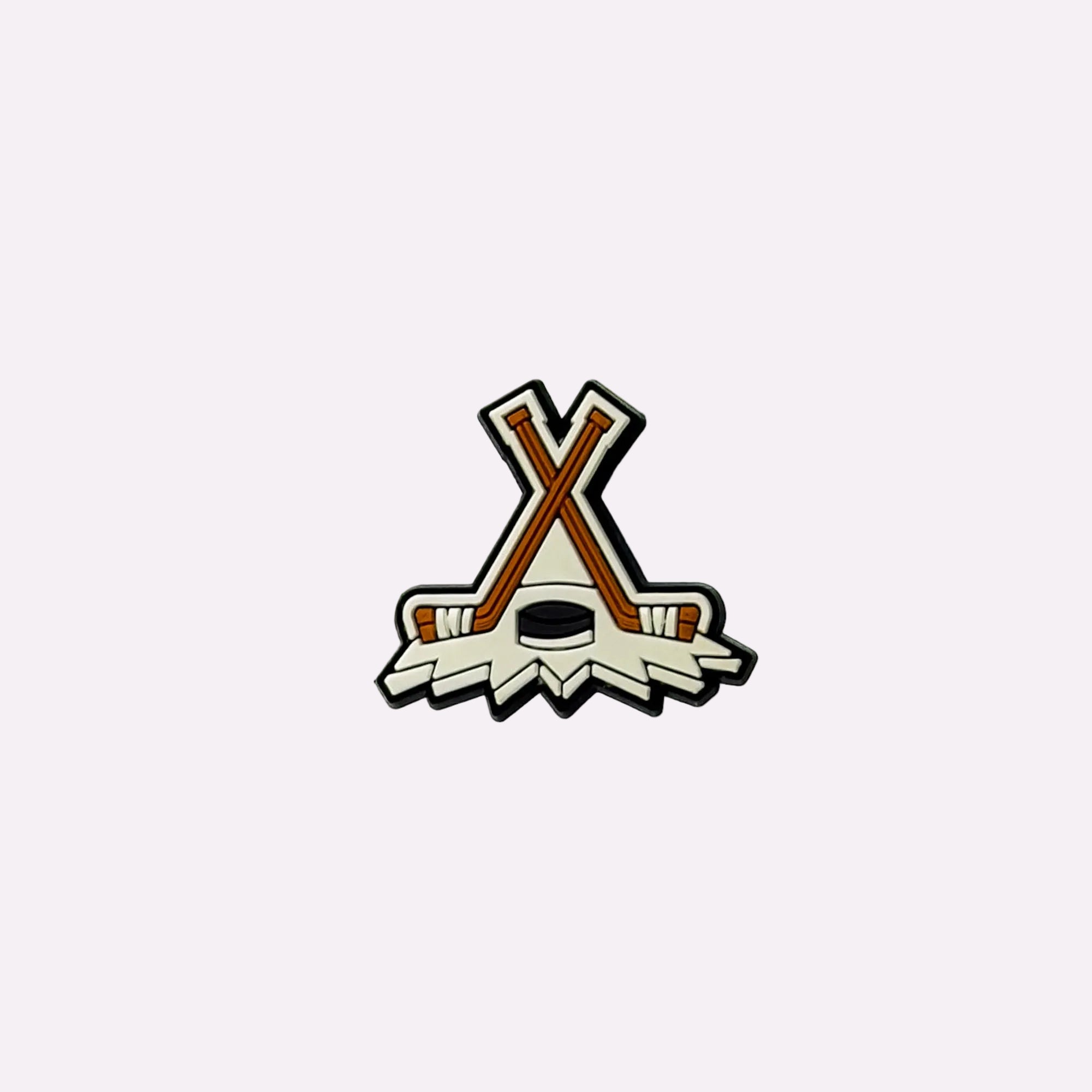 Crossed Hockey Sticks Charm