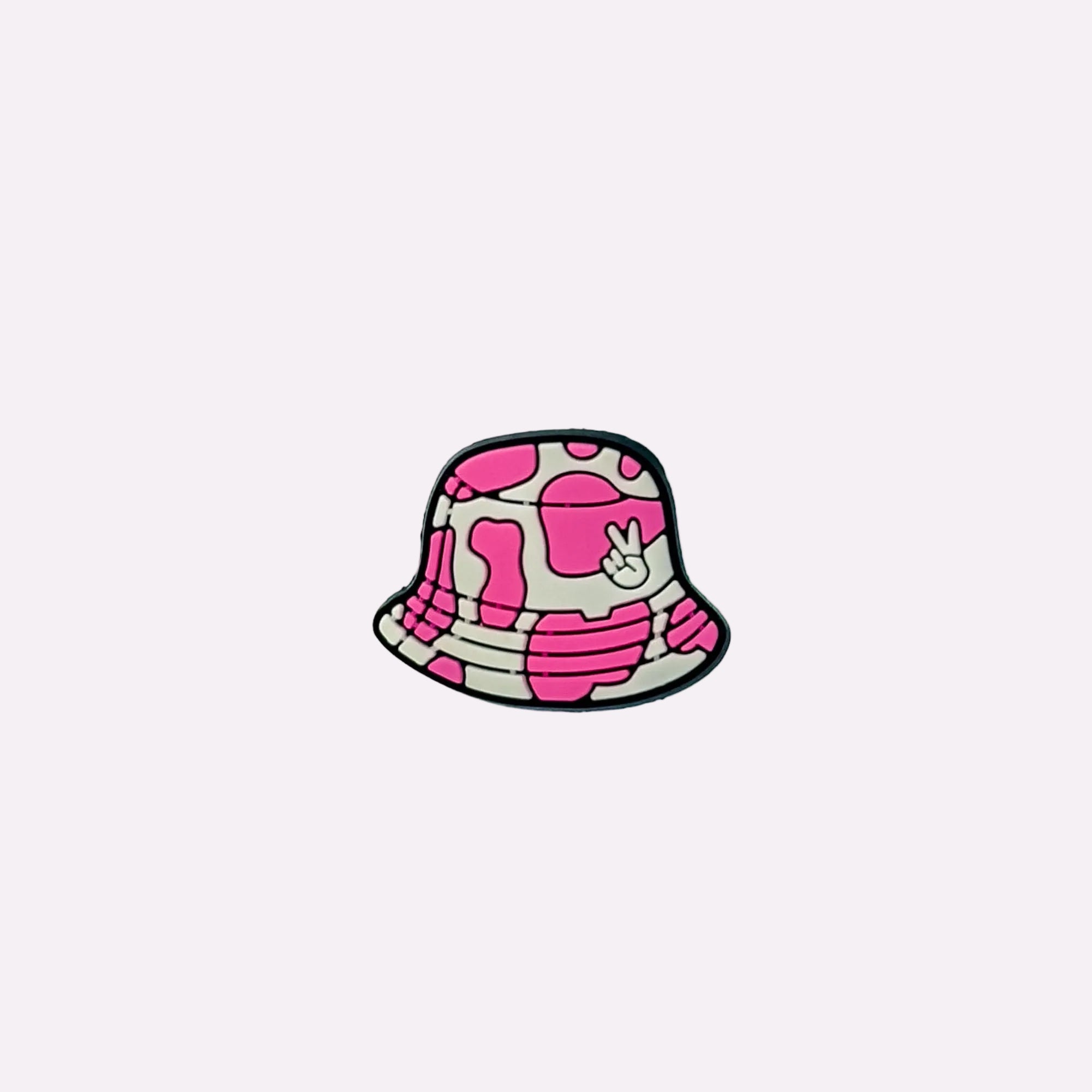 Pink Camo Bucket Hat Charm