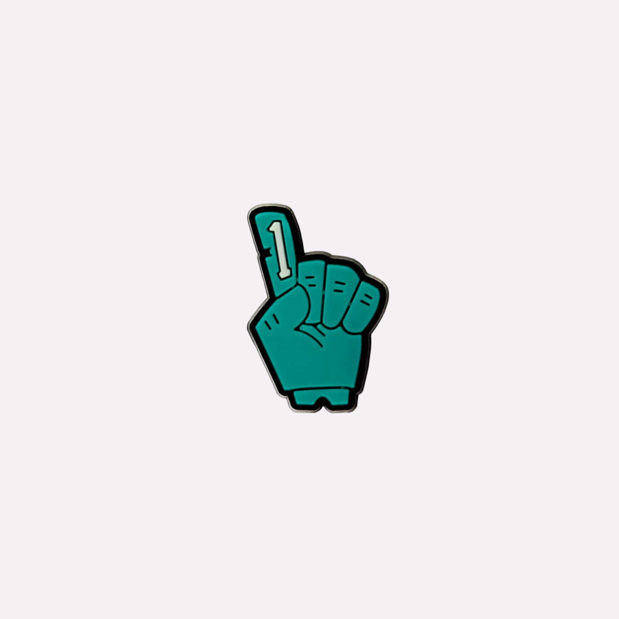Number One Fan Foam Finger Charm
