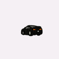 Black Sports Coupe Rear Charm