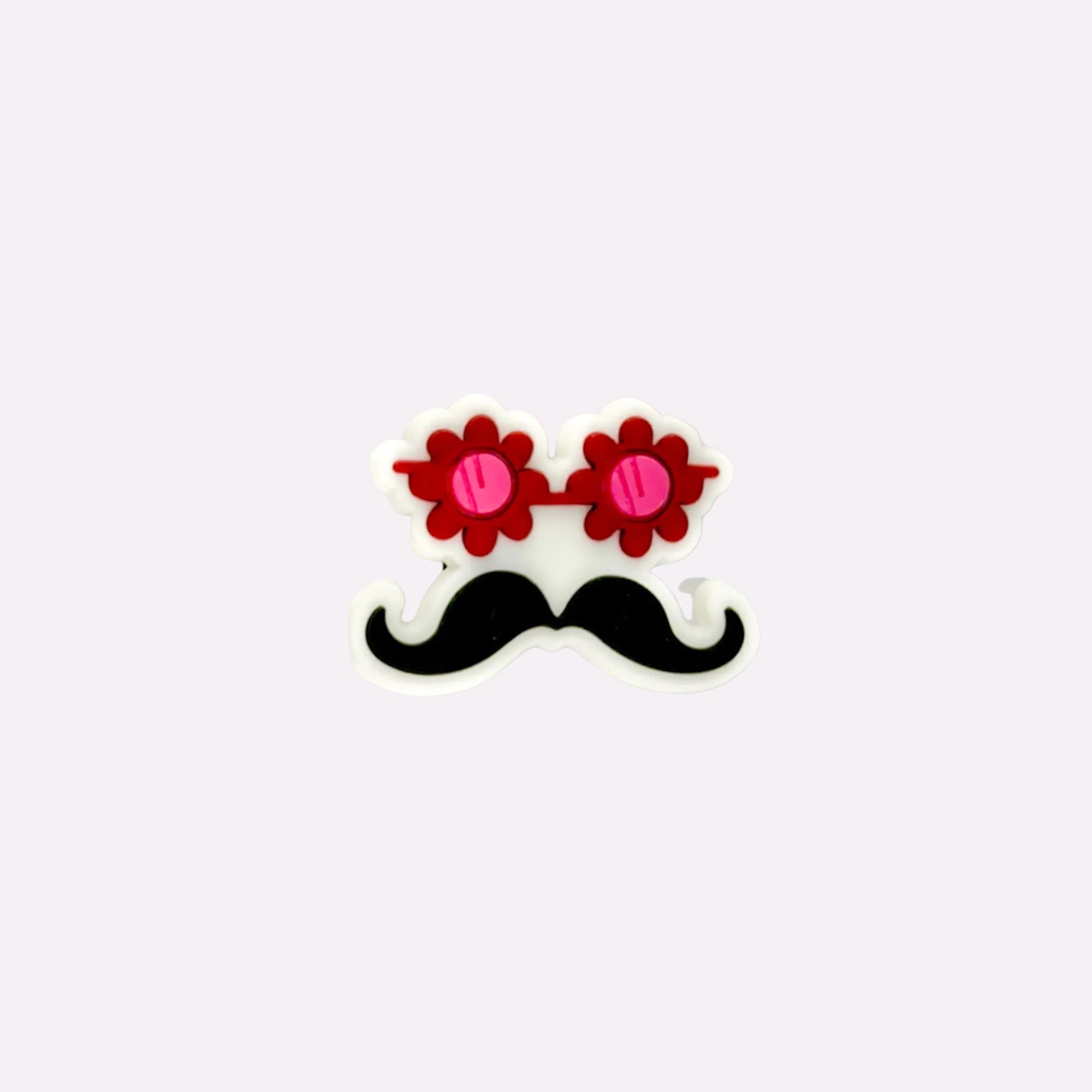 Flower Sunglasses & Mustache Charm