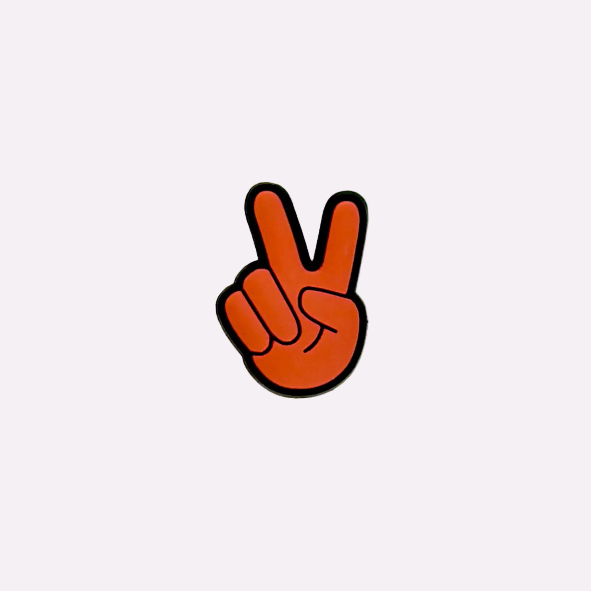 Orange Peace Hand Charm
