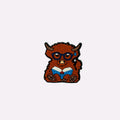 Bookworm Highland Cow Charm