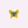 Golden Blue Butterfly Charm