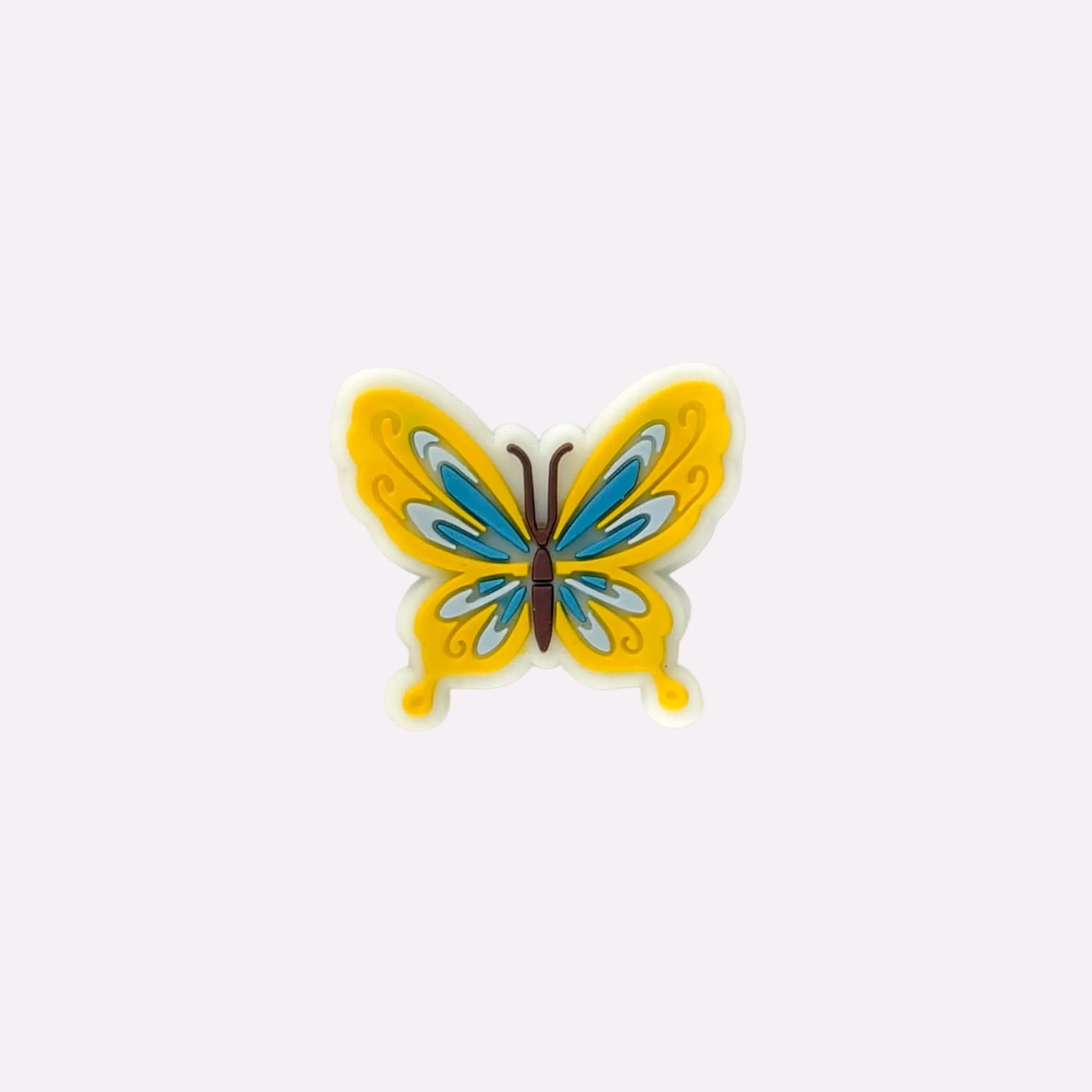 Golden Blue Butterfly Charm