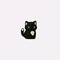 Black Tuxedo Cat Charm