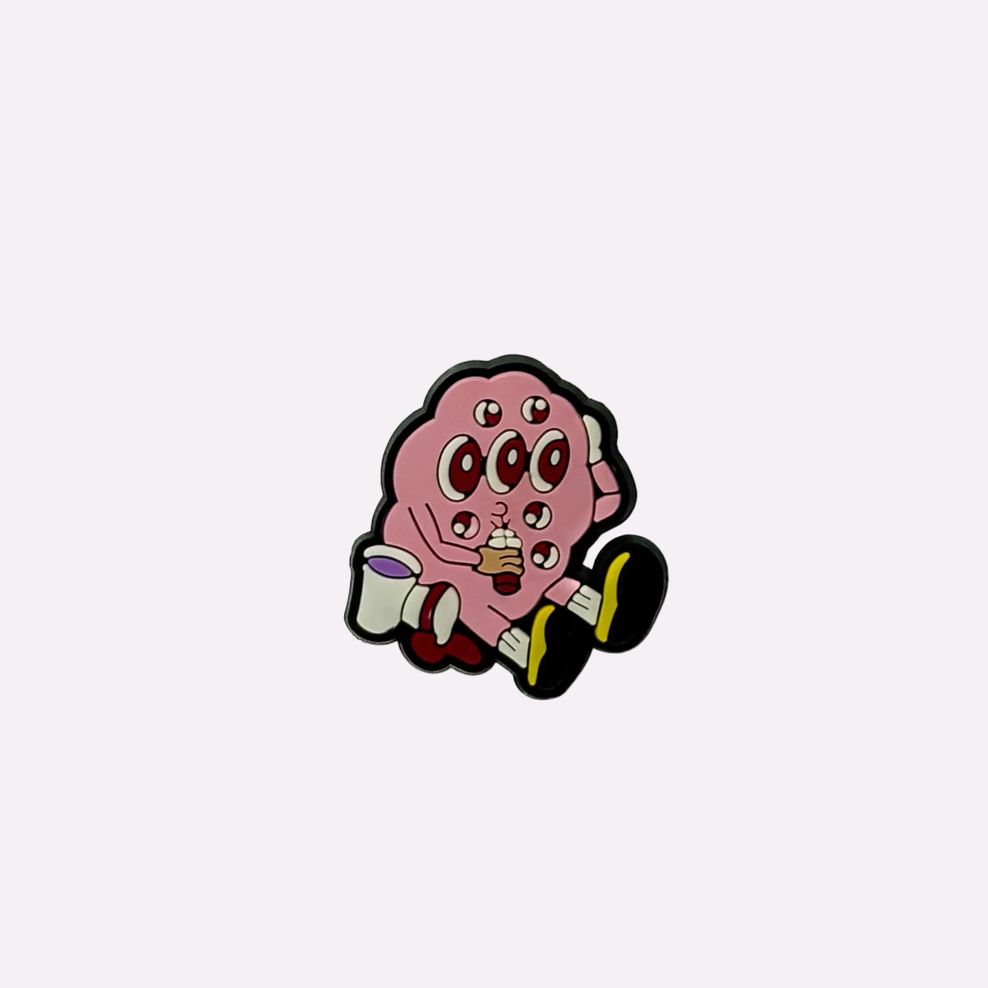 Pink Multi-Eye Creature Charm