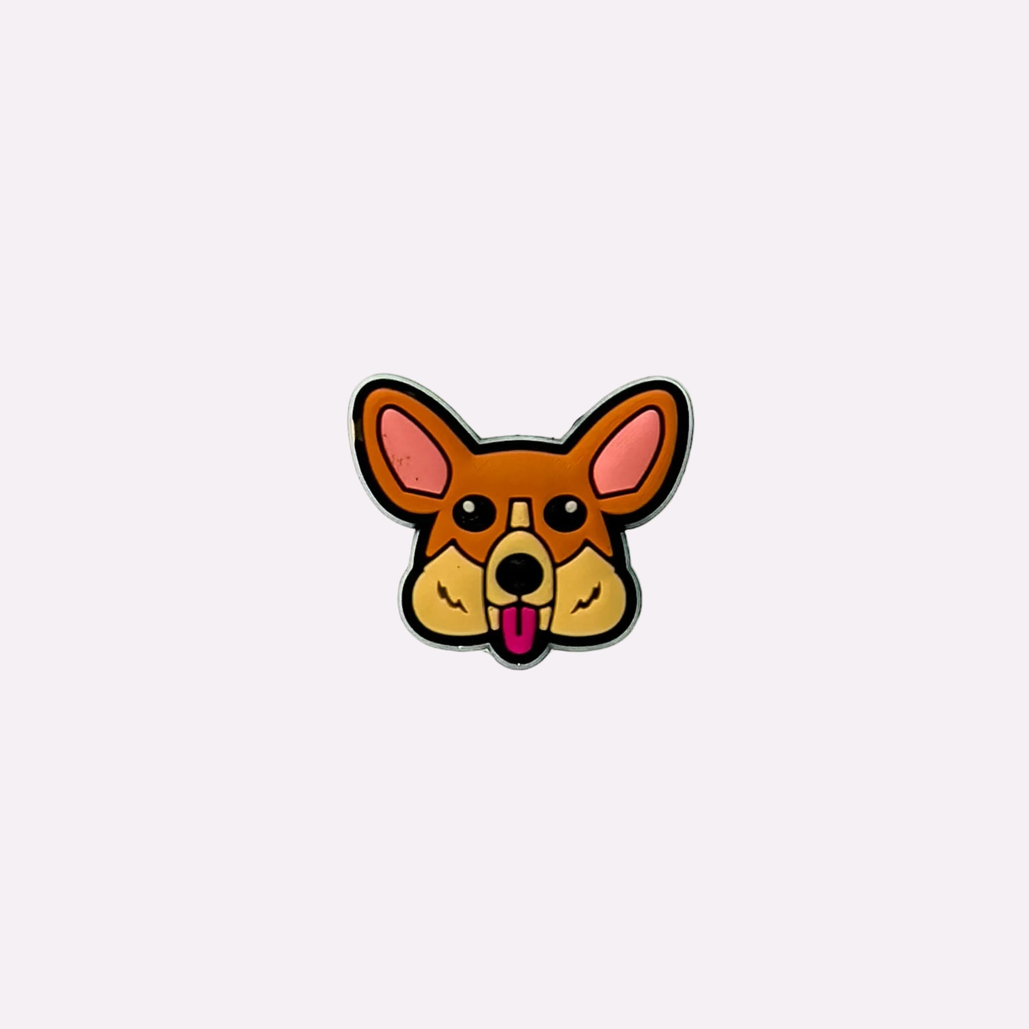 Happy Corgi Face Charm
