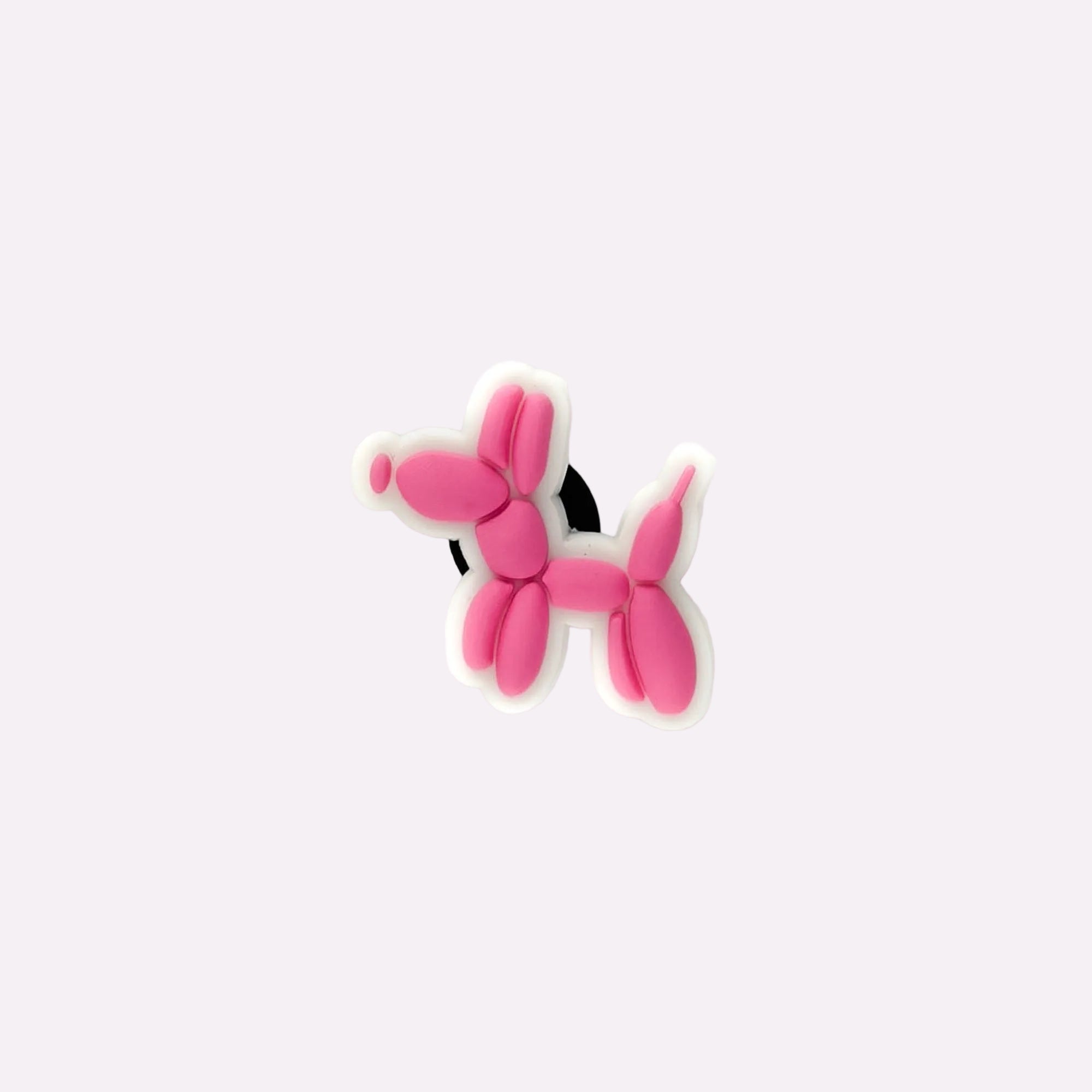 Pink Balloon Dog Charm