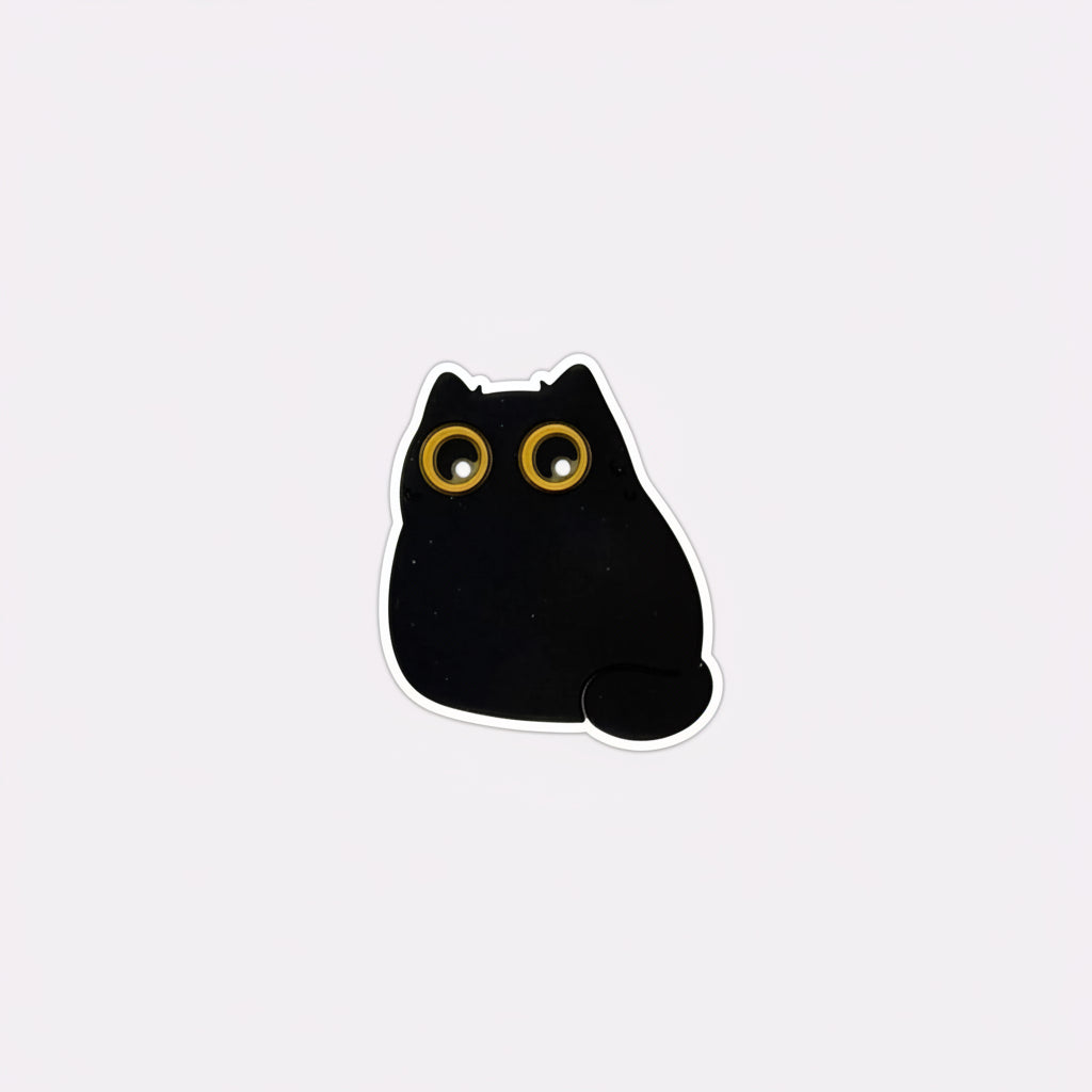 Black Cat Silhouette Charm