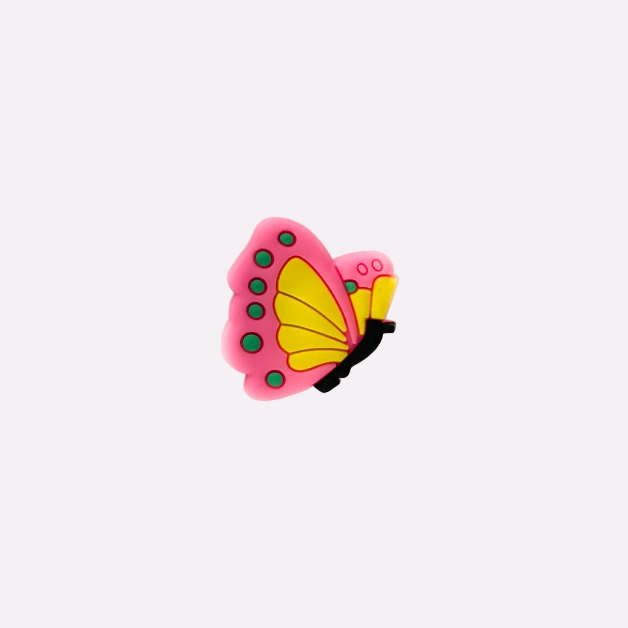 Pink Yellow Butterfly Charm