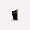 Peeking Black Cat Charm