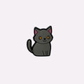 Gray Kitten Charm