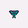 Blue Luna Moth Charm