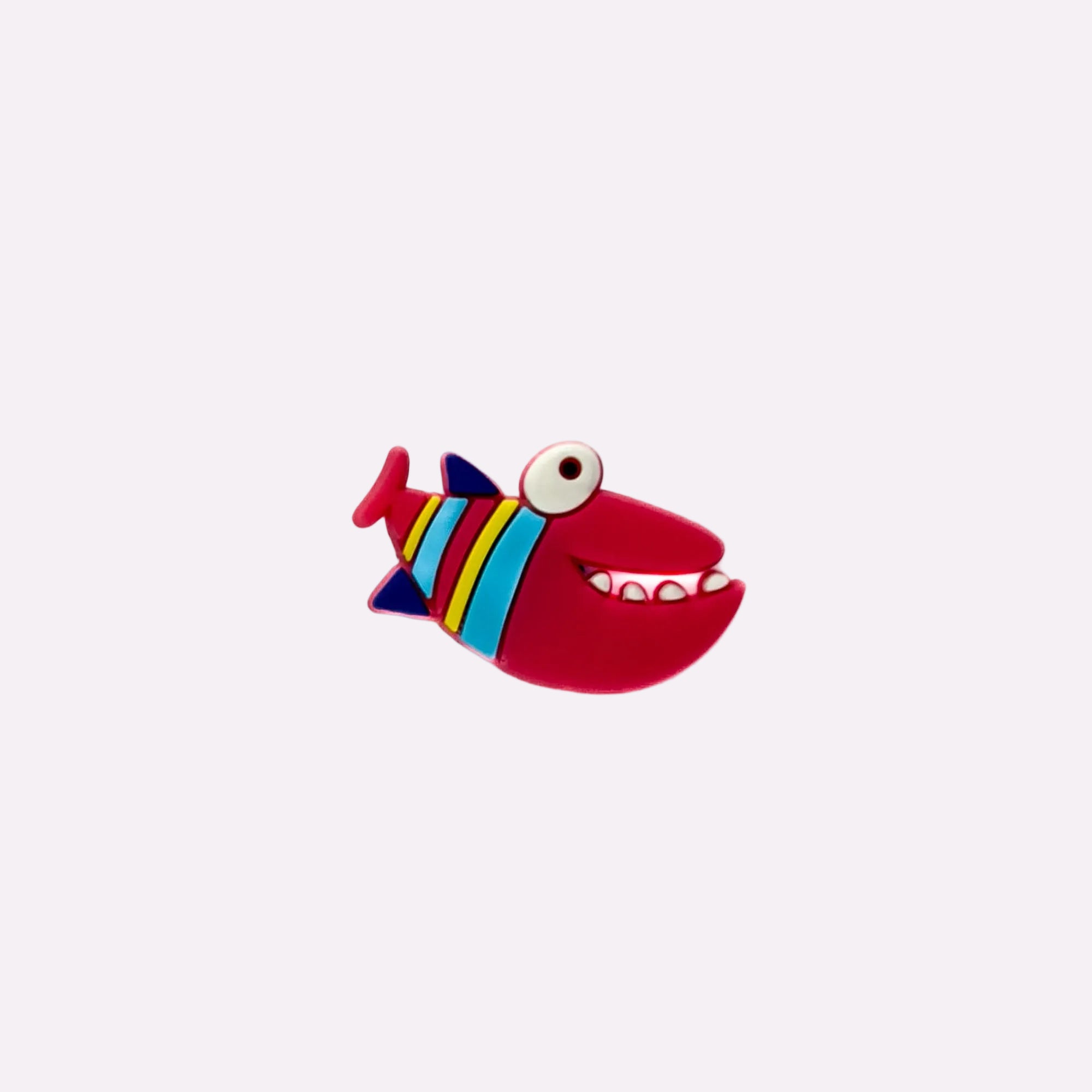 Striped Pink Fish Charm