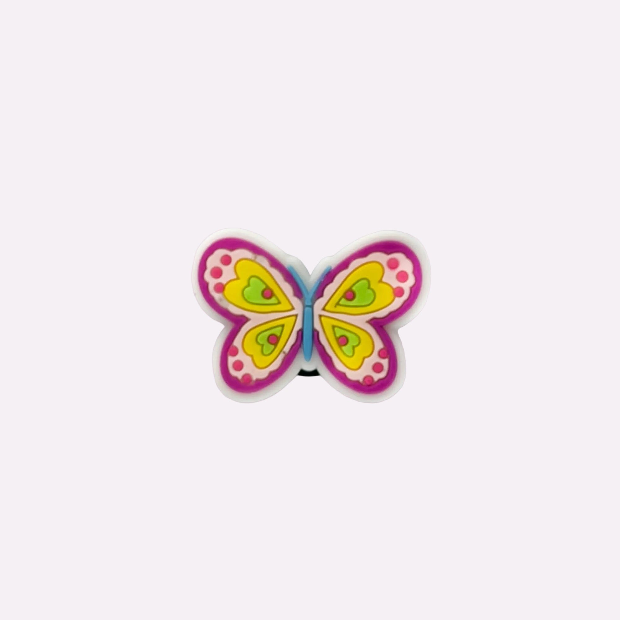 Colorful Heart Butterfly Charm