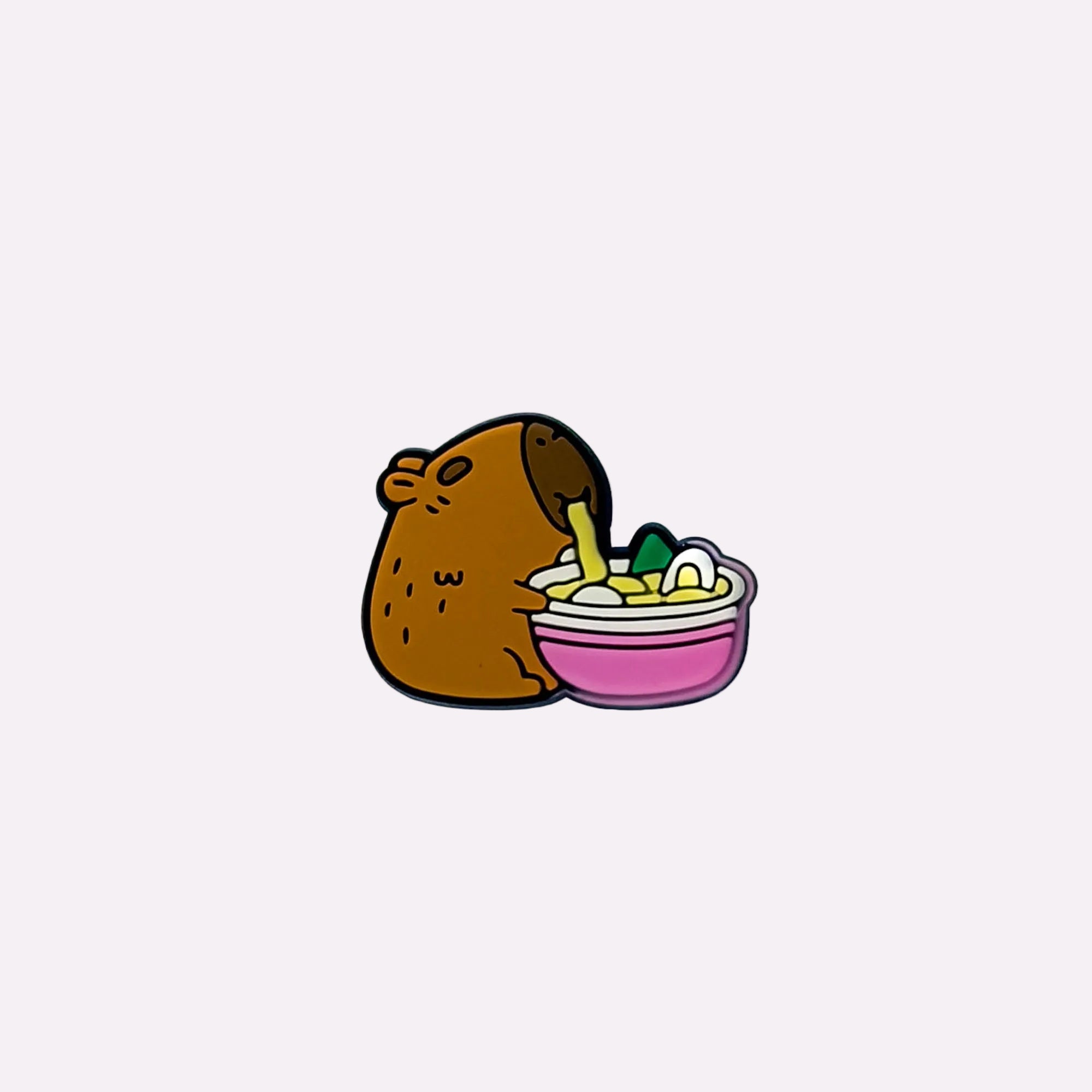 Noodle Lover Capybara Charm