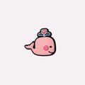 Pink Baby Whale Charm